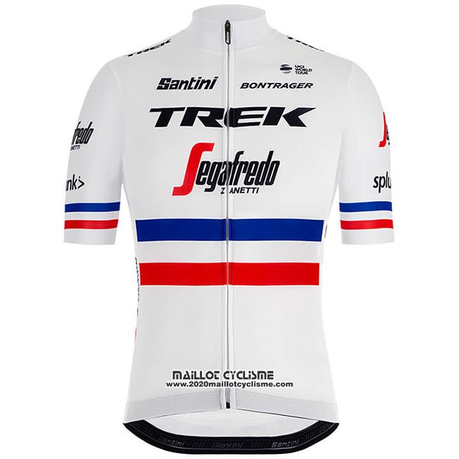 2018 Maillot Ciclismo Trek Segafredo Champion France Manches Courtes et Cuissard